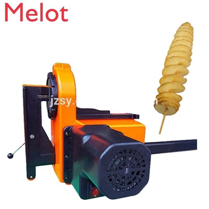 

hot sale automatic rotary potato tower machine/portable small carrot potato spiral cutting machine