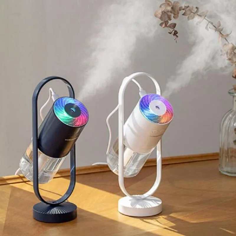 

Ultrasonic ProjectionAir Humidifier 360 Free Degrees Rotation USB Aroma Diffuser Mini Car Humidifier With LED Lamp Light Home
