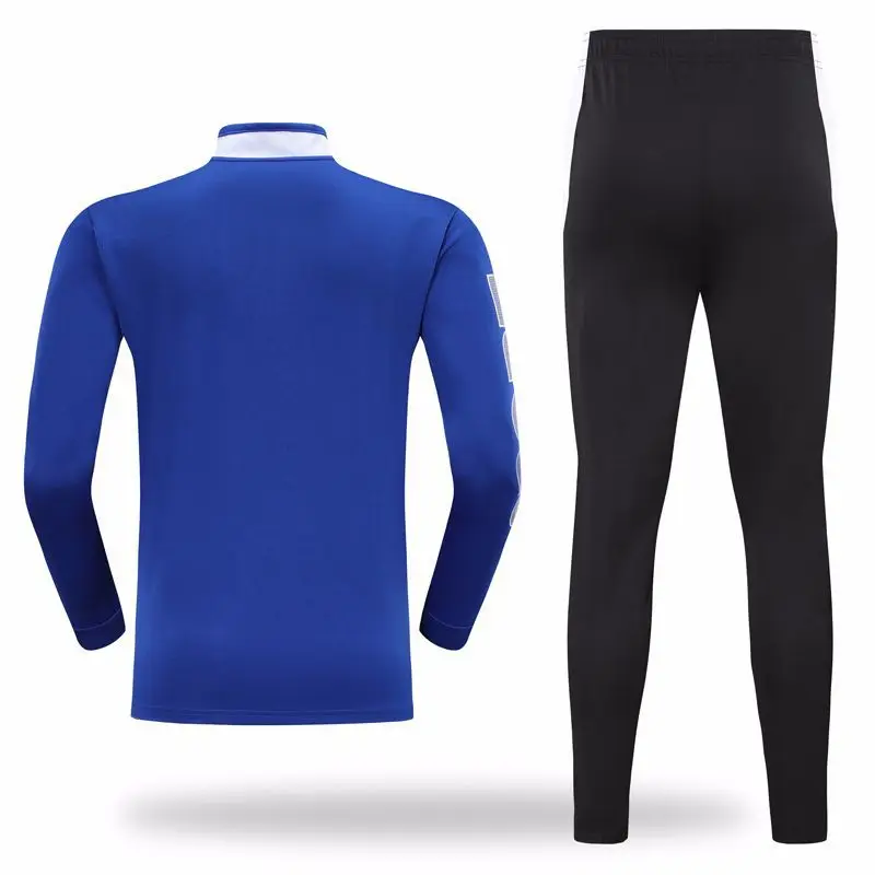 Модные футбольные костюмы для взрослых, рубашки с длинным рукавом, штаны, пустые майки для футбольной тренировки, униформа Futbol Survetement, ткань