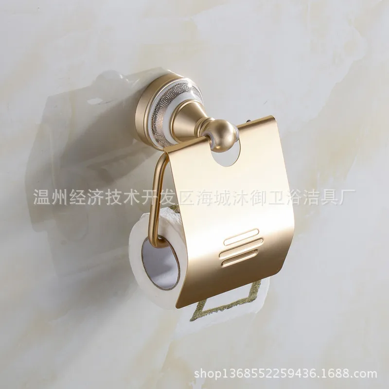 Mu yulai Sanitary Ware Space Brushed Aluminum Bathroom Hook Unit Toilet Paper Holder Tissue Box Toilet Paper Towel Holder Paper