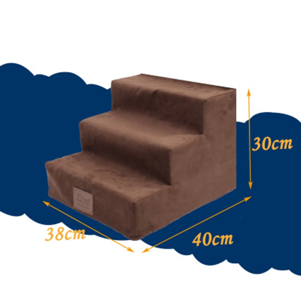 Аксессуары для домашних животных, 3-ступенчатое собака Лестницы Крытый пандус Портативный складной щенок лестница подушка для кровати
