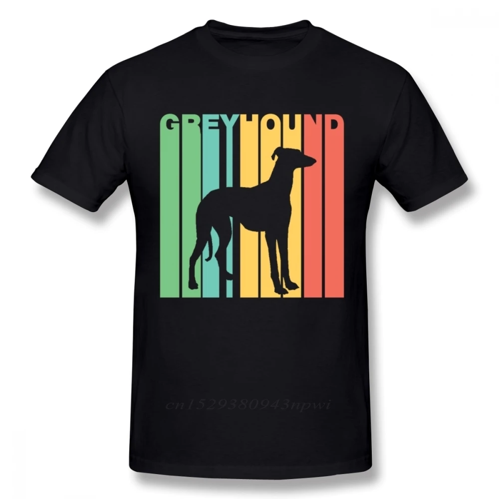 Красочная футболка Greyhound Dog для мужчин изображение на заказ Great Homme модная мужская