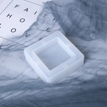 

3 Pcs Square Diamond Shape Ashtray Mold Epoxy Resin Silicone Molds for DIY 634D