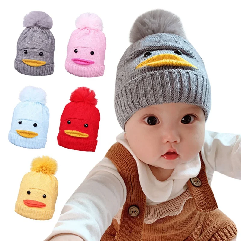 

Baby Hats Knitted Hat Newborn Cute Baby Boys Girls Hats Winter Keep Warm Hat Cartoon Infant Baby Caps