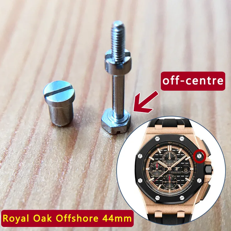 

watch bezels screw set for Audemars Piguet AP Royal Oak Offshore 44mm panda original watch bezel insert case back screw 26400