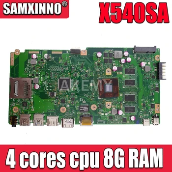 

NEW X540SA laptop mainboard 4 cores cpu 8G RAM REV 2.0 For Asus X540 X540S X540SA X540SAA laptop motherboard Test ok