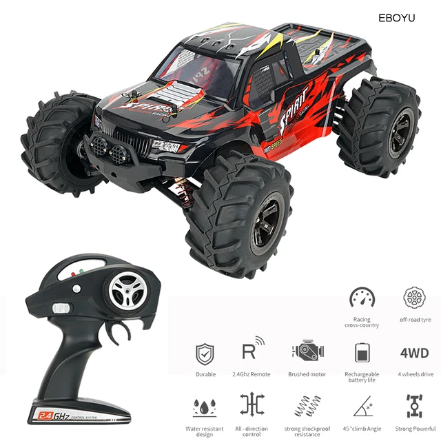 JJRC Q130-A RC Car 2.4G 4WD 48km/h 1:14 High Speed Drift Car Desert Pull  Off-road Truck Vehicle Gift Toys RTR for Children Kids