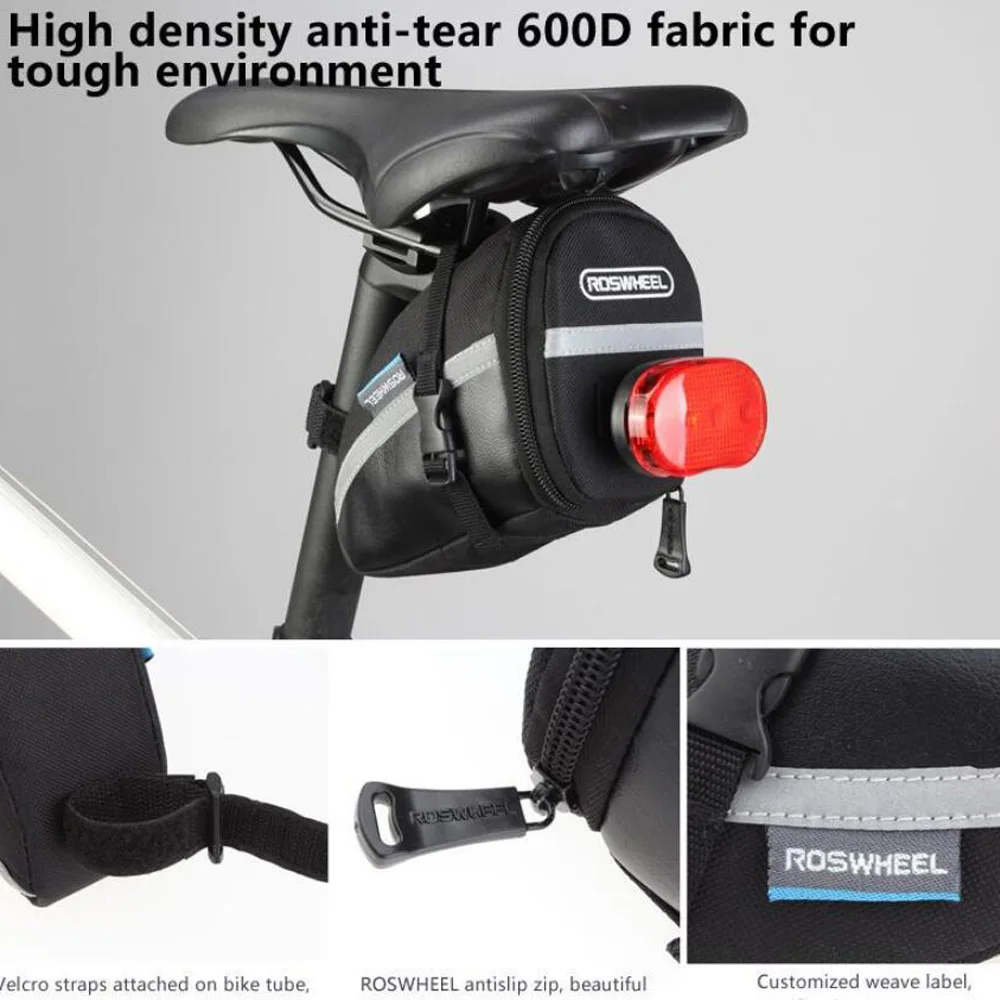Горный велосипед Roswheel MTB велосипедная сумка для заднего сиденья седельная сумка дорожная велосипедная Сумка велосипедная сумка для сиденья Черная задняя подседельный штырь