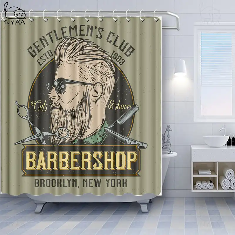 Vixm Harbour Tenda Della Doccia Banda Vintage Barber Pole Elica Di Strisce Colorate Medievale Di Contrasto Di Disegno Da Bagno In Tessuto Tende Tende Da Doccia Aliexpress