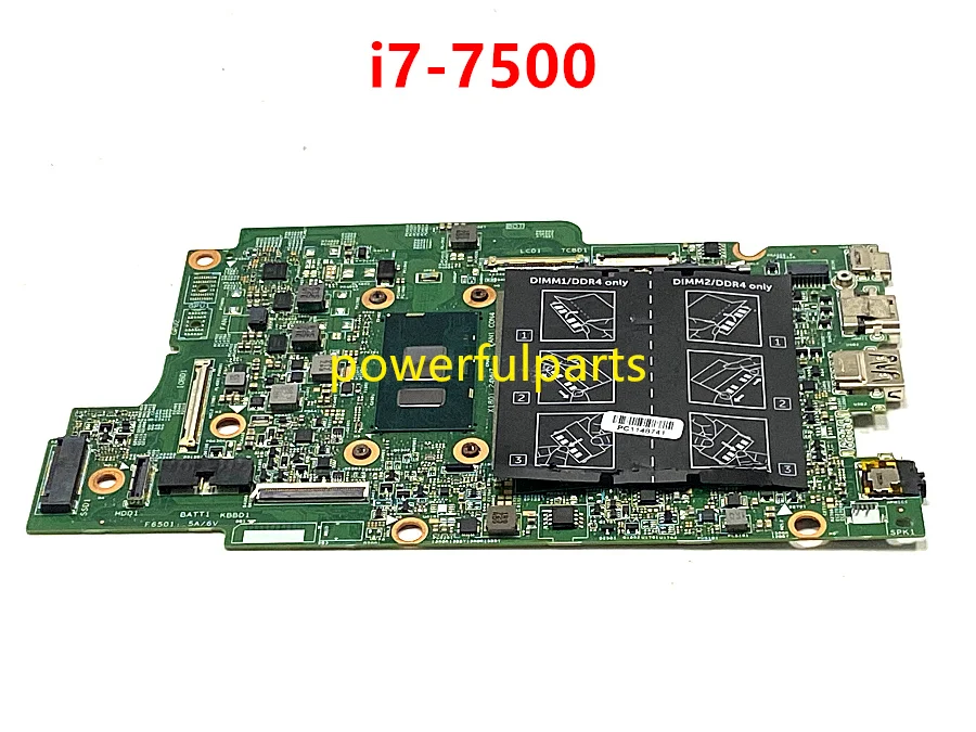 100% working For dell inspiron 13 7378 motherboard with i7-7500 cpu 0FF2FN CN-0FF2FN DDR4 tested ok