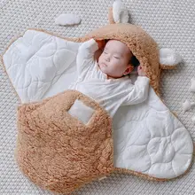 

Quality Baby Blanket Super Soft Windproof Cotton Unisex Swaddle Blanket with Cartoon Hat for Home