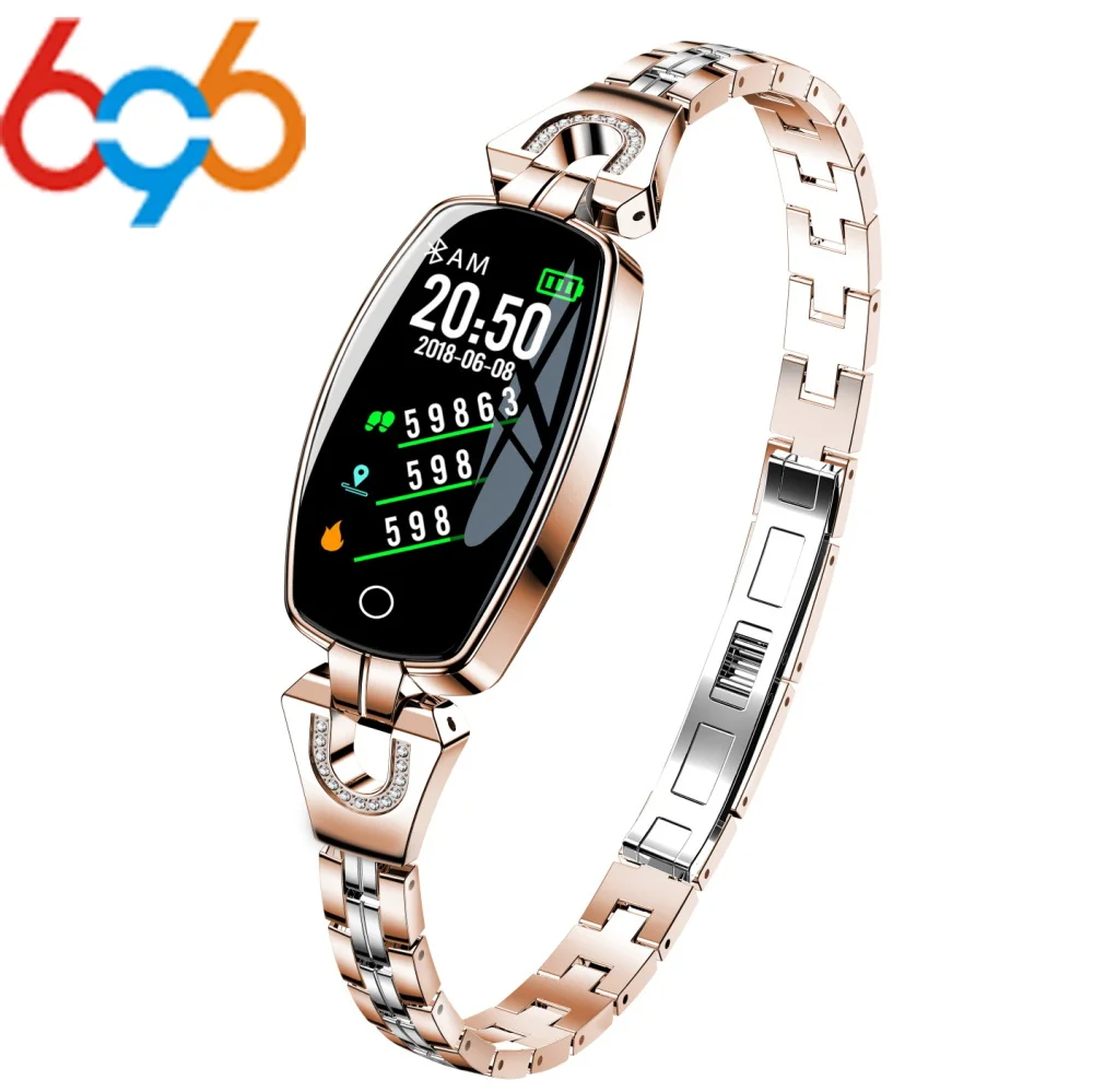 

696 Woman H8 Smart Watch Bracelet Heart Rate Blood Pressure Watch Pedometer Waterproof Fitness Activity Tracker Bracelet