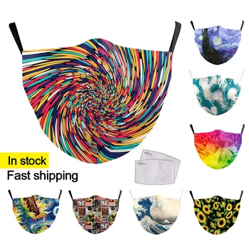 

Mouth Mask Reusable Protective PM2.5 Filter Paper Mask anti dust Face mask bacteria proof Flu Mask