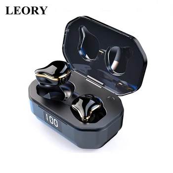 

LEORY TWS Wirelss bluetooth 5.0 Earphone Smart Touch Gradation Graphene HiFi Heavy Bass Stereo Earbdus Auto Pairing Headsets