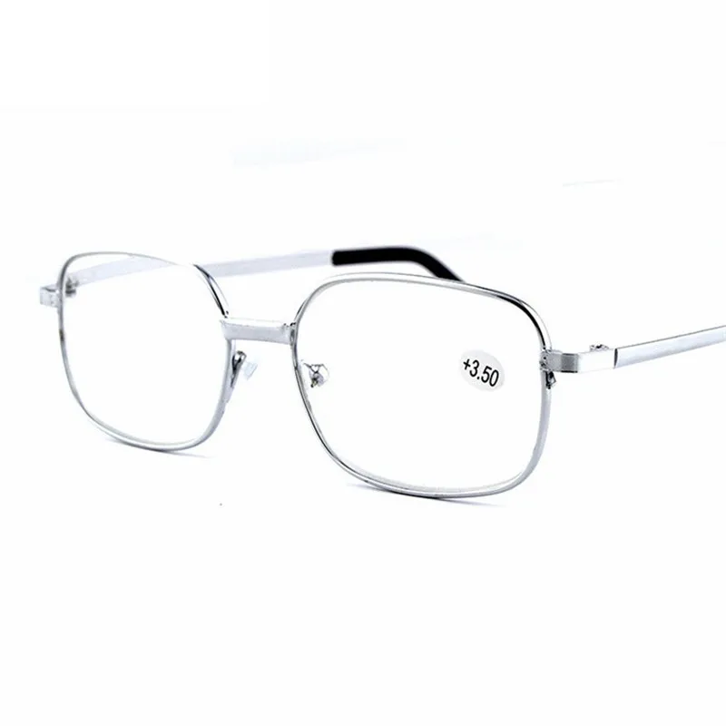 Полная оправа из сплава, очки для пресбиопии с линзами из смолы, удобный светильник, прозрачные мужские и женские очки для чтения с+ 1,0 1,5 2,0 2,5 3,0 3,5 4