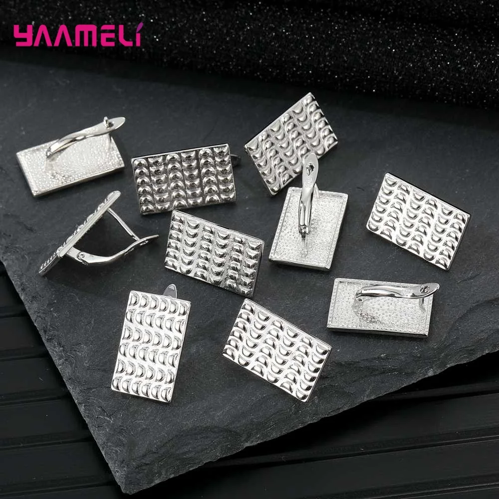 925 Sterling Silver Color Zircon Findings Earrings Leverback Earwire Fittings Components Accessories Handmade Supplies