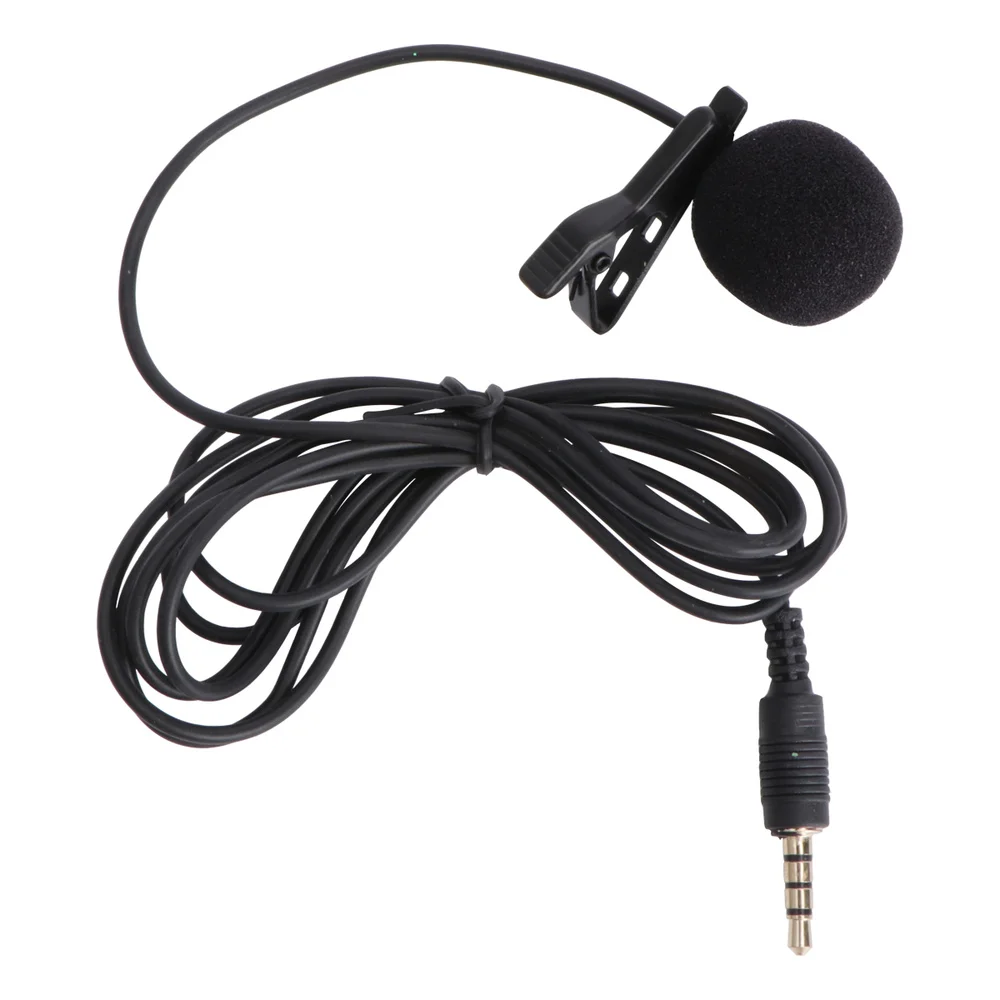 

1 Pc Phone Mic Portable Prime Metal Clip-on Lapel Microphone Phone Mic Condenser Mic for Laptop Camera Mobile Phone