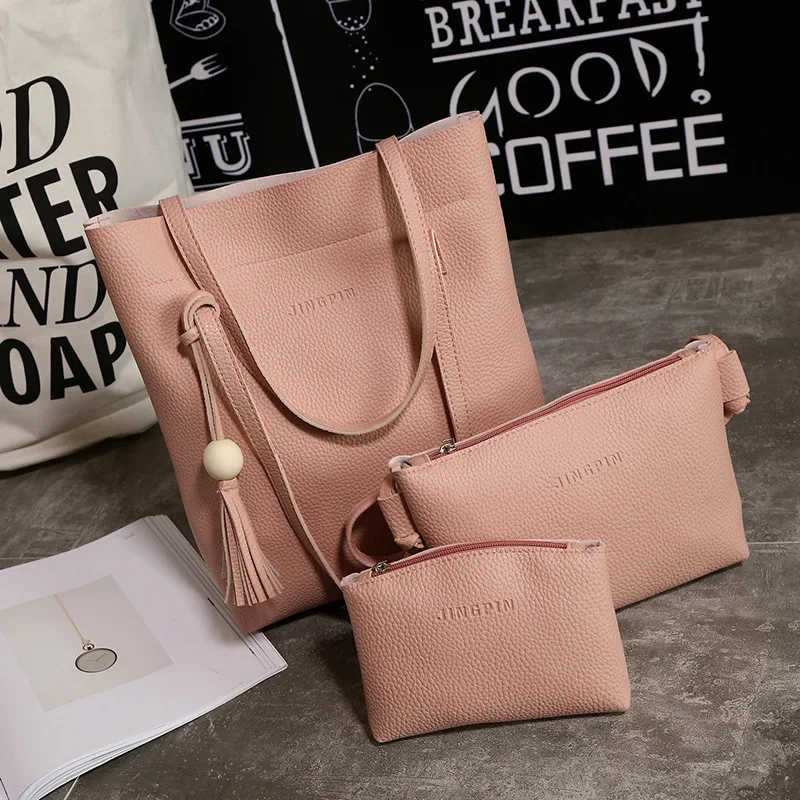 

WOMEN'S Bag New Style Casual Three-piece Set Different Size Bags One-Shoulder Cross-body Handbag Bag Women's Multi-color