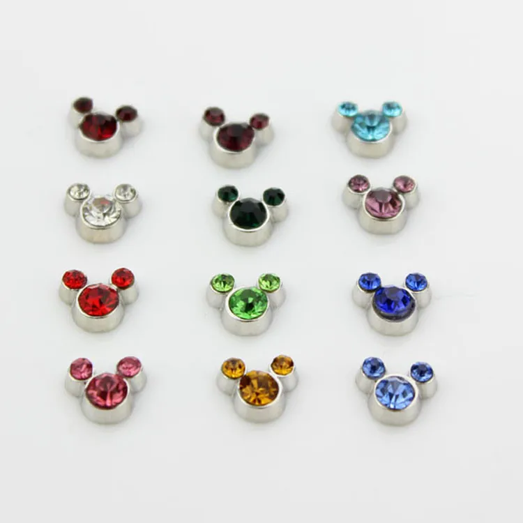 mouse head floating charms (2)