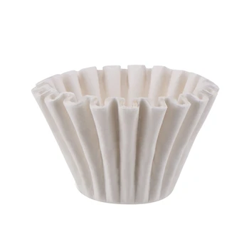 

50 Pcs Coffee Filter,1-4 Cup Basket Drip Coffee Filters,Natural Biodegradable Basket Filters Paper Unbleached for Home