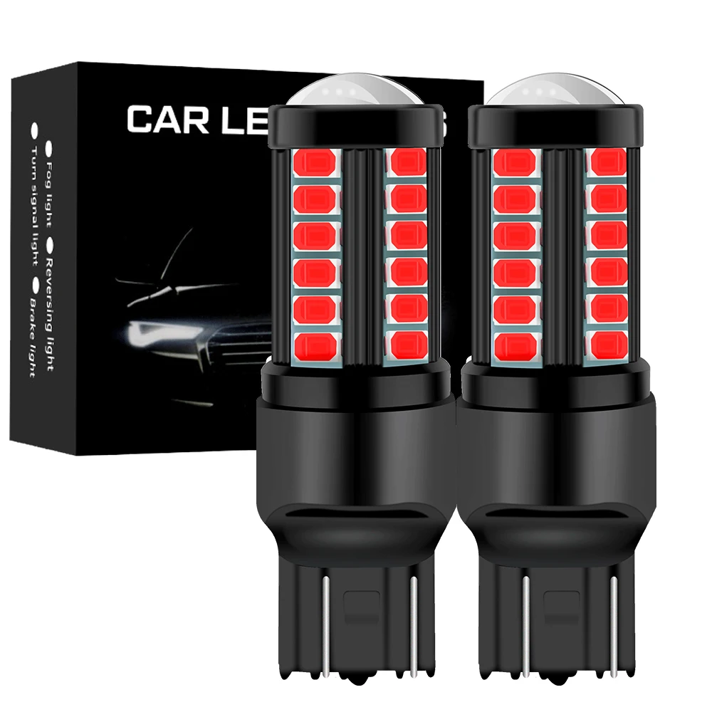 2 шт. стоп-светильник льные лампы P27/7 Вт P27W 3157 T25 5730SMD T20 3156 W21/5W 7443 W21W WY21W | Автомобили