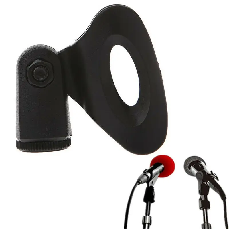 Accesorio de soporte de micrófono abrazadera de plástico Flexible soporte de Clip