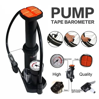 

Portable Mountain Road Bike Mini Tyre Inflator Pump with Air Pressure Gauge suitable for Schrader/Presta/Wood Valve