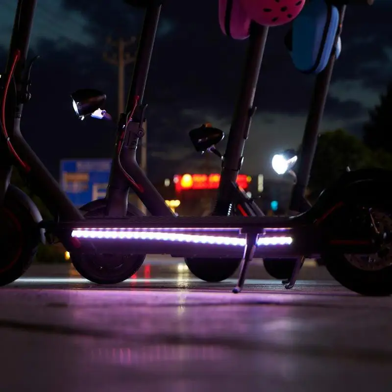 Складная светодиодная лента для электрического скутера M365 Pro, водонепроницаемый светильник, полоса шасси, ночная лампа, скейтборд, ночной велосипедный защитный светильник