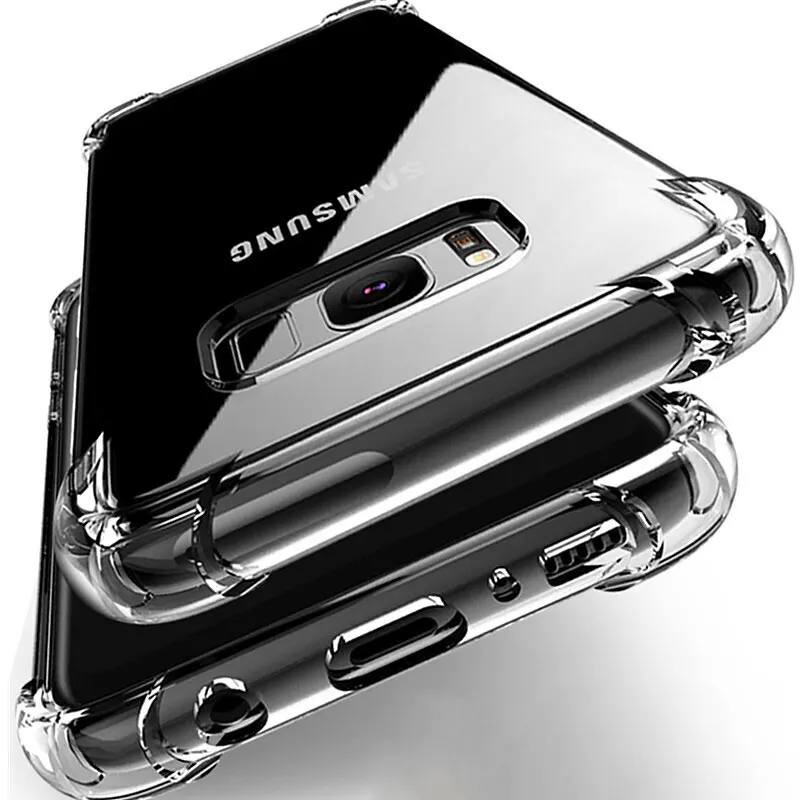 Shockproof Case For Samsung Galaxy S10 Plus lite S10e S20 S8 S9 Plus Soft Clear Silicone Case For Samsung Note 20 10 9 8 Cover