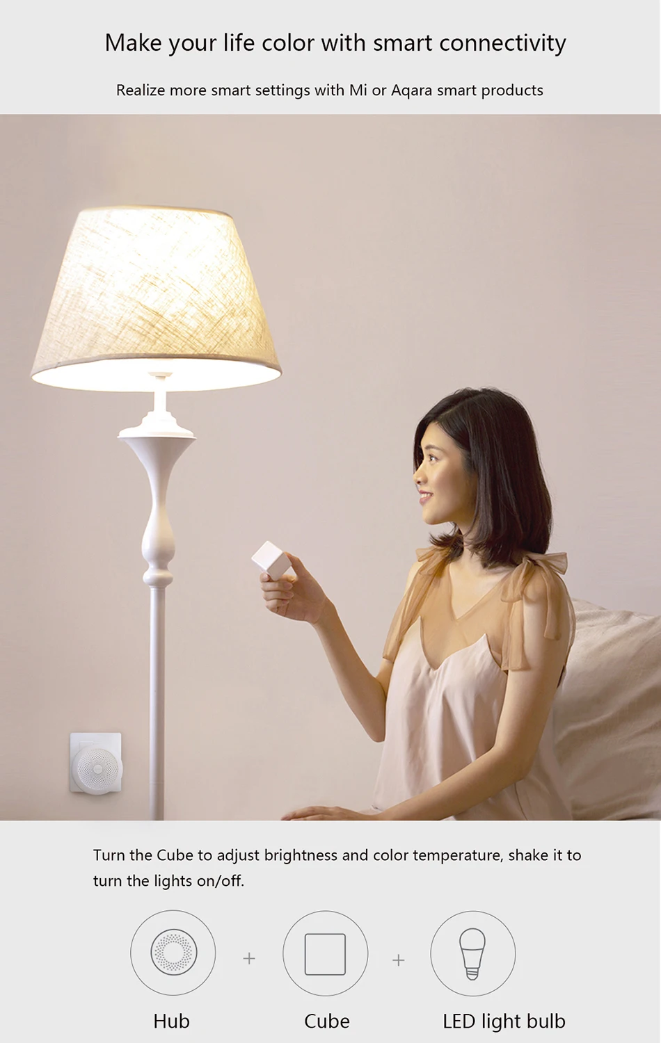 Aqara Smart bulb Xiaomi smart lamp White Color LED lamp Light Work with smart Home Kit and for xiaomi smart Home