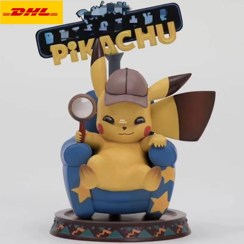 

6" Cartoon Animal Statue Pikachu Bust Cute Simulation Full-Length Portrait Holiday Gift GK Action Figure Toy BOX 16CM V688