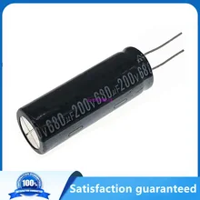 

10pcs/lot 680UF 200v 680UF aluminum electrolytic capacitor size 18*50mm T18 200v 680UF 20%