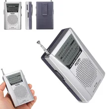 2x мини карманный AM FM радио динамик телескопическая антенна 3,5 мм разъем для наушников