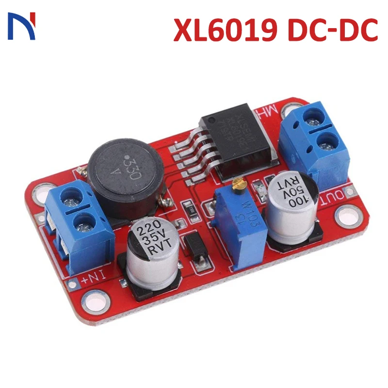 

XL6019 DC-DC 3-35V to 5-40V Adjustable Converter Power Supply Module 5A Max Step up Power Supply Boost Converter Module