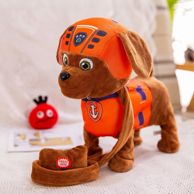 Paw patrol 25-30 см Голосовое управление Интерактивная собака Электронная ходьба щенок с голосовым управлением умный питомец может ходить и лаять - Цвет: Прозрачный