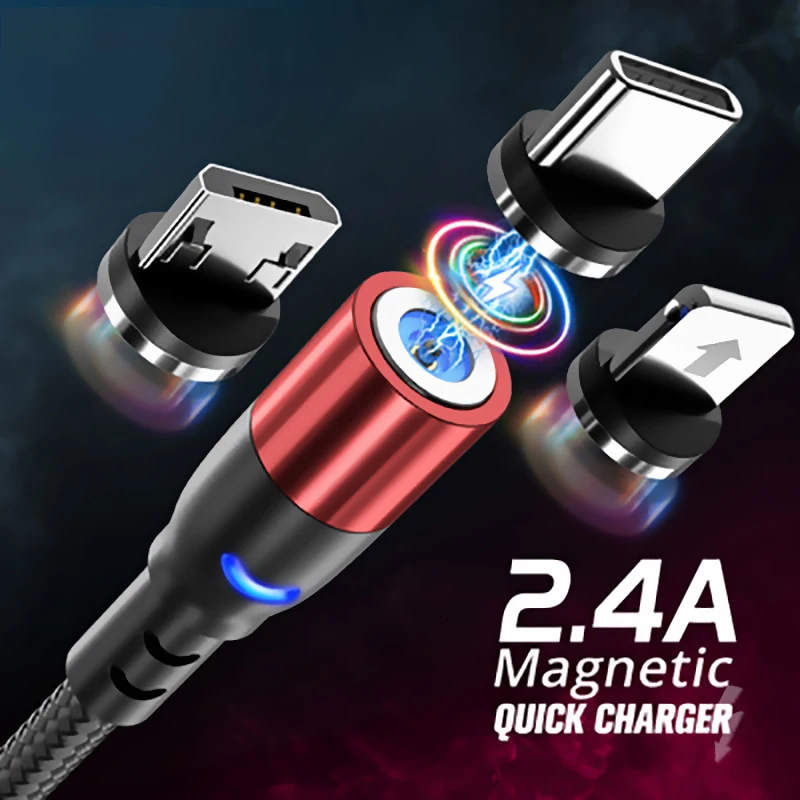 Магнитное зарядное устройство Micro USB кабель для мобильного телефона провод