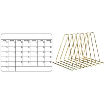 

1 Pcs A3 Whiteboard Monthly netic Message Board & 1 Pcs File Organizer,Triple-corner Bookshelf azine Rack