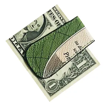 

High Quality Unisex Map Pattern Mini Faux Leather Magnetic Cash Money Clip Holder Storage Bag Cash Clamp Holder Wallet i-clip