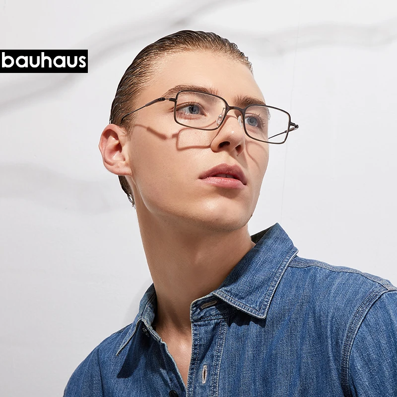 

2127 bauhaus trendy stylish square slime eyeglasses frame optical