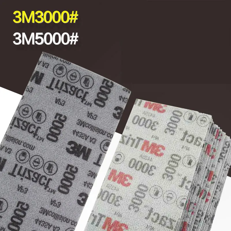 3m 30289 Trizact Abrasive Foam Sheet 70mm 140mm Hookit P3000 /5000 Grit