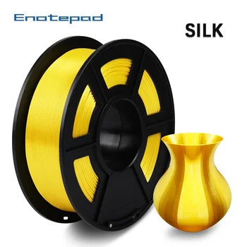 

Enotepad pla silk filament 1.75mm +-0.02mm tolerance diy printing from oversea warehouse 100% no bubble filament pla silk