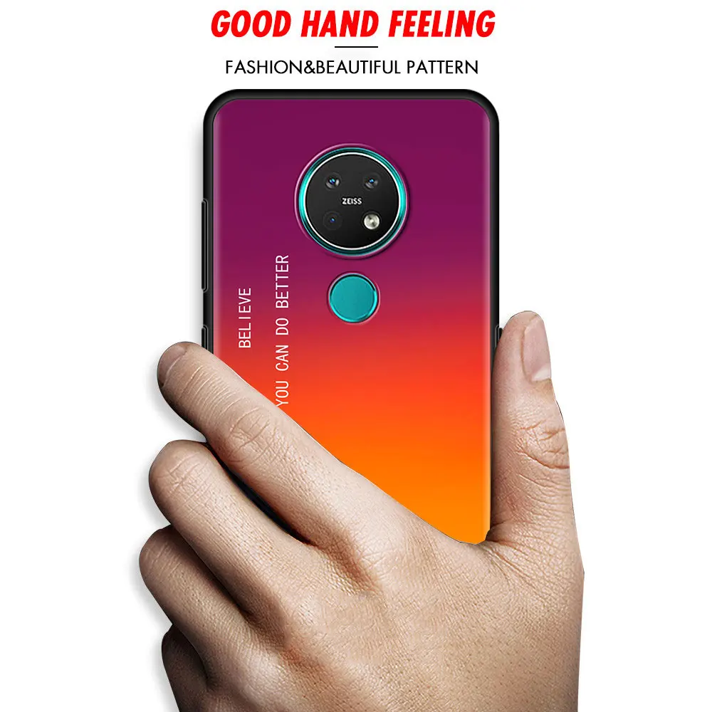 Gradient BE YOURSELF Cell Phone Case for Nokia 5.4 7.2 3.4 5.3 2.3 3.2 8.3 5G 2.4 2.2 4.2 1.3 1.4 C20 G20 X20 Cover Coque