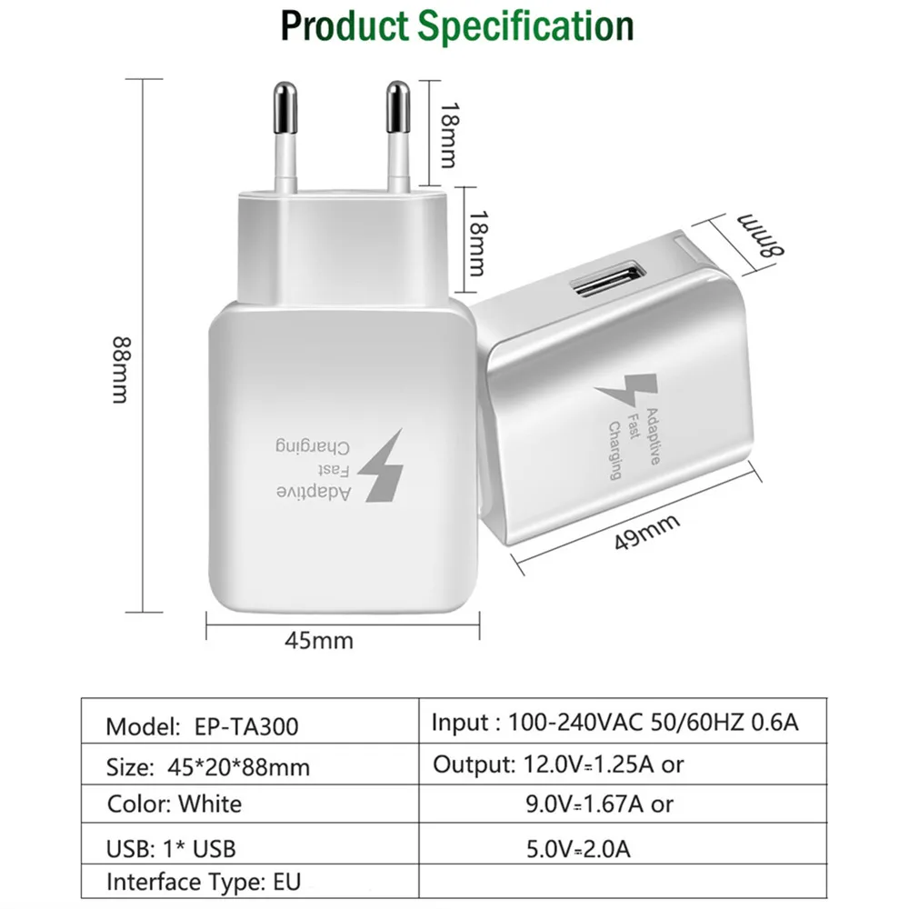 Быстрая зарядка 5 в 2A USB дорожное зарядное устройство настенный адаптер зарядное устройство для мобильного телефона для iphone samsung huawei Xiaomi LG Быстрая зарядка