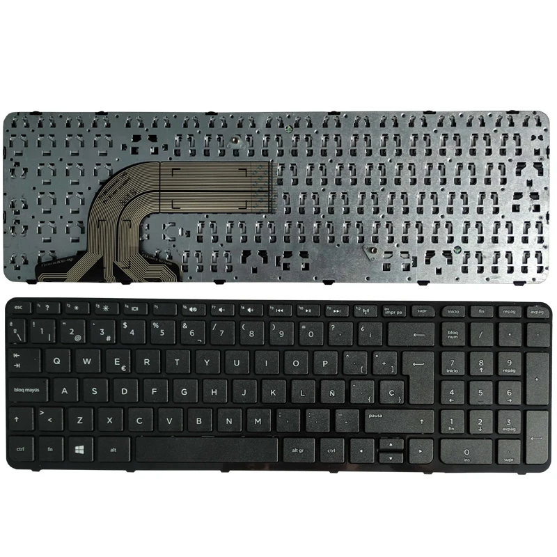 

Клавиатура с испанской раскладкой для ноутбука HP Pavilion 15 15e 15T 15-n 15-e 15-E100 15-n100 15t-e000 15t-N000 SP, клавиатура с рамкой
