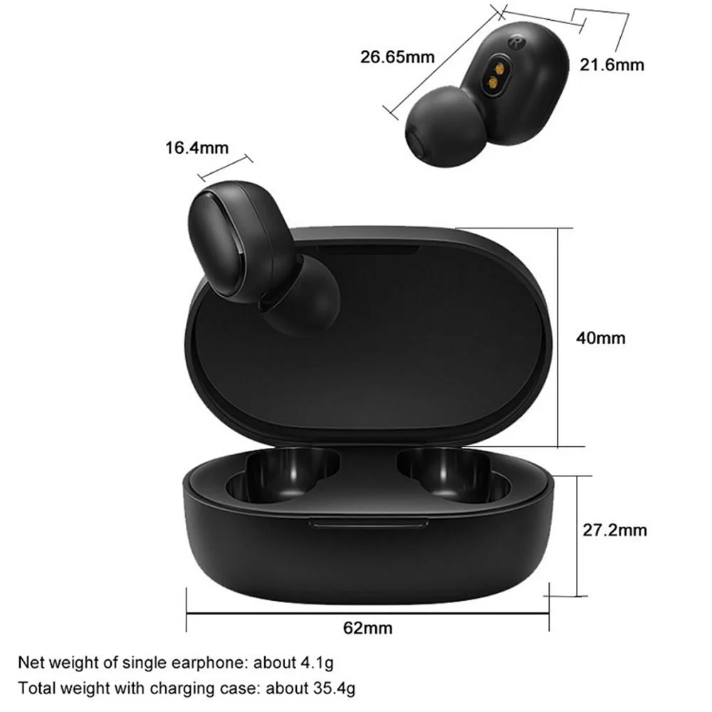 20 pcs/lot Xiaomi Original Bluetooth Headset TWS Redmi Airdots S Global Value Edition S Game Mode Zero Delay AirDots Pro Sports