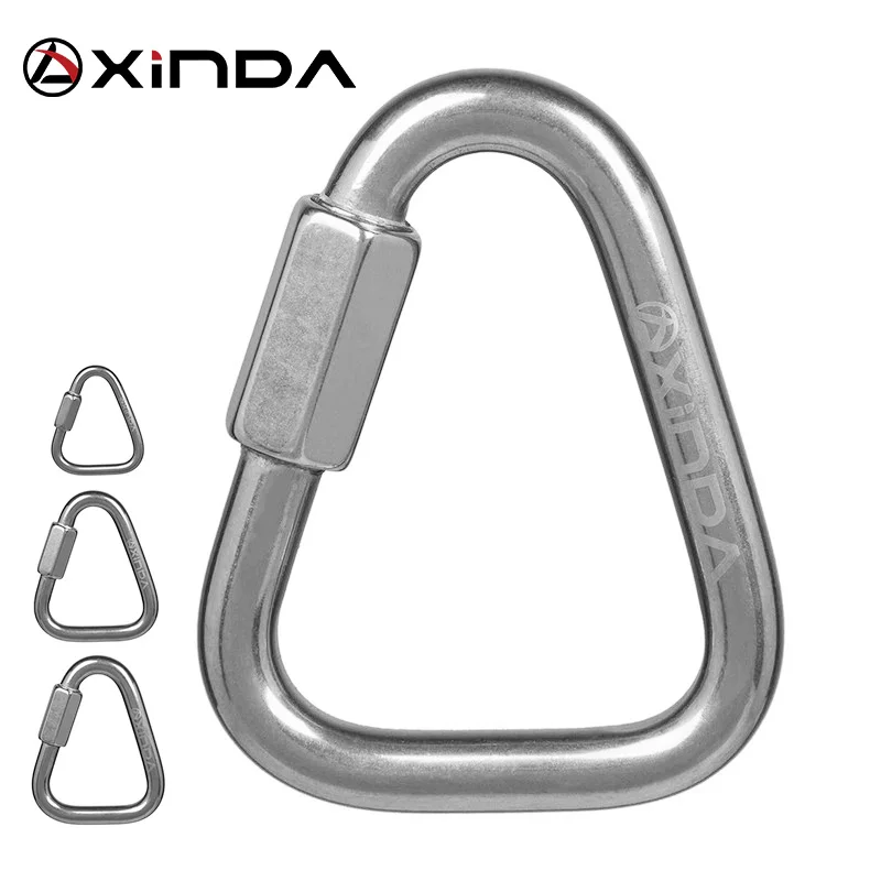 

Xinda 316 stainless steel triangle connecting ring Meilong lock Meilong lock triangle lock rock climbing equipment fast security