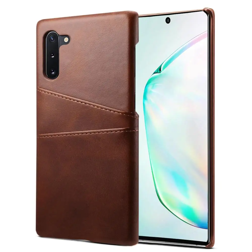 Роскошный кожаный чехол для Note 10 Plus Samsung Galaxy бумажник с держателем карт Жесткий