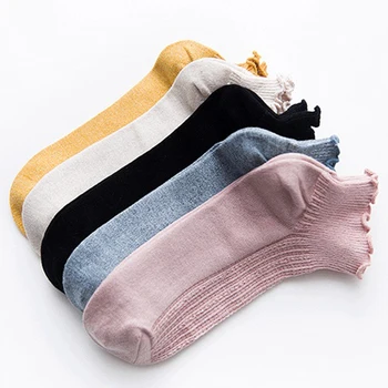 

Socks Women 1 Pair Socks Short Cotton Solid Color Women Fashion Retro Spring Cute Ankle Socks For Women High Quality