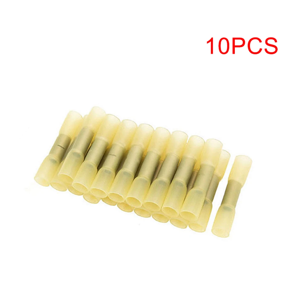 10 PCS Heat Shrink Butt Wire Connectors Insulated Waterproof Terminals Marine Copper Wire Electrical Kits MU8669 - Цвет: 10 PCS