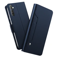 For Oppo Reno 2 Z/Realme XT/Reno Ace Case Shockproof Leather Wallet Flip Stand Mirror Cover for Oppo A9() Case Card Slot